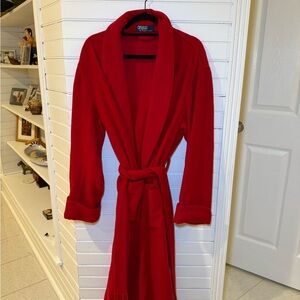 VINTAGE Polo Ralph Lauren Women’s 100% True Red Cashmere Coat